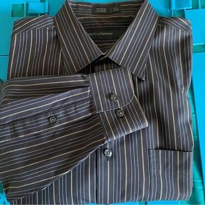 PERRY ELLIS PORTFOLIO WRINKLE FREE LONG SLEEVE DRESS SHIRT SIZE X-L
